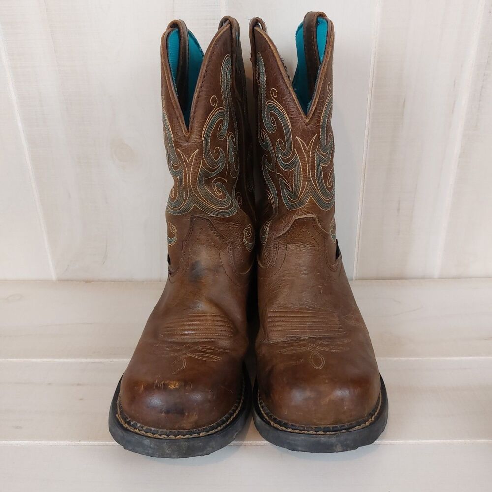 Justin Gypsy Tasha 11" Steel Toe Boots Women's 10.5B Western Waterproof WKL9991 - Picture 4 of 9